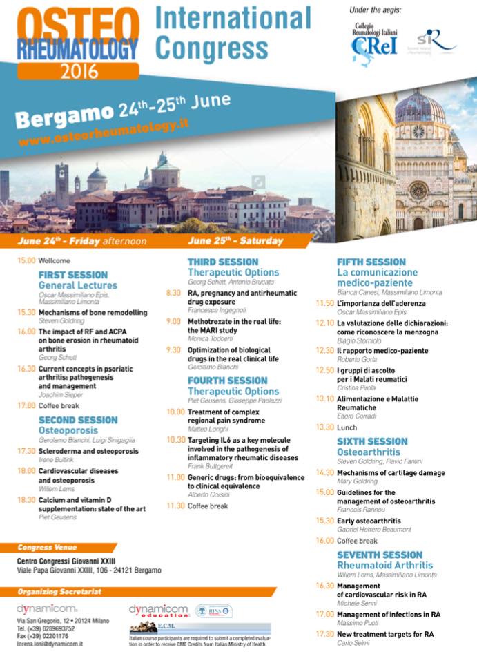 Osteo Rheumatology – Congresso Internazionale